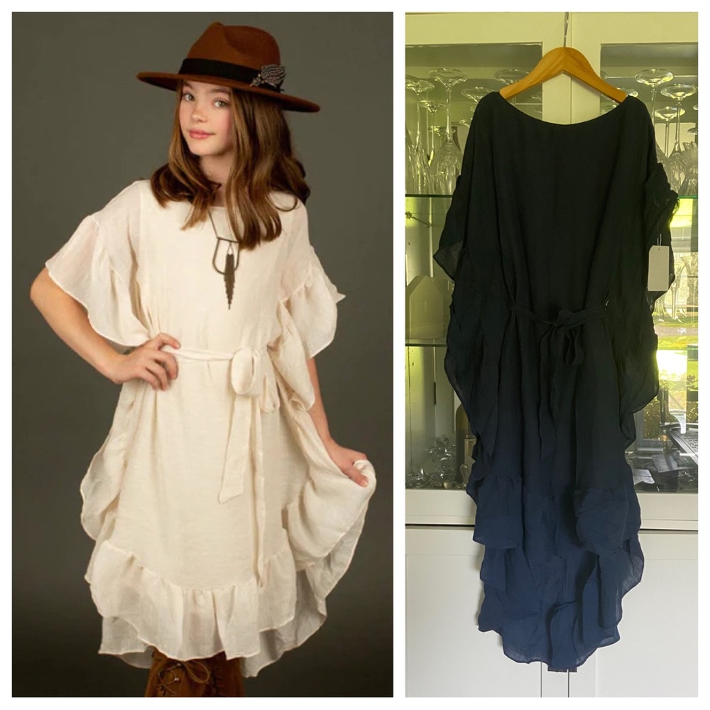 Joyfolie Jovia Dress in Navy.